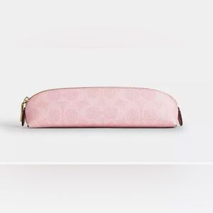 ❌SOLD❌ Coach Powder Pink Pencil Case In Signature Canvas